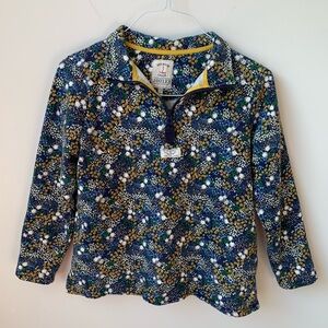 Premium Grade Joules Floral Pattern Quarter Zip Long Sleeve Sweater Size US 8